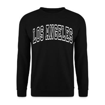 Los Angeles - Unisex Sweatshirt - black - Front - Alina (178cm) & Michal (187cm)