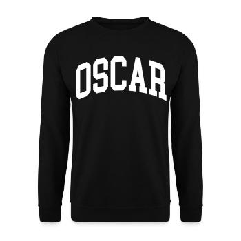 Oscar - Unisex Sweatshirt - black - Front - Alina (178cm) & Michal (187cm)