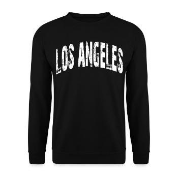 Los Angeles - Unisex Sweatshirt - black - Front - Alina (178cm) & Michal (187cm)