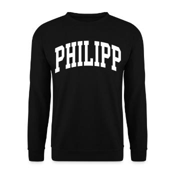 Philipp - Unisex Pullover - Schwarz - Vorne - Alina (178cm) & Michal (187cm)