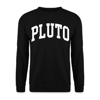 Pluto - Unisex Sweatshirt - black - Front - Alina (178cm) & Michal (187cm)