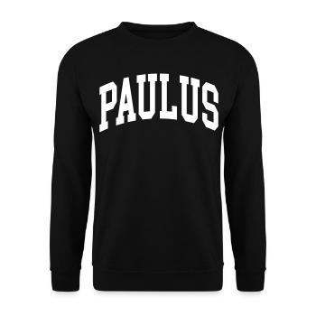 Paul - Unisex Sweatshirt - black - Front - Alina (178cm) & Michal (187cm)