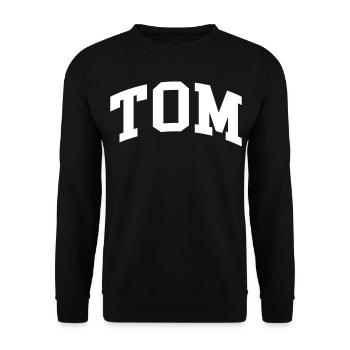 Tom - Unisex Sweatshirt - black - Front - Alina (178cm) & Michal (187cm)