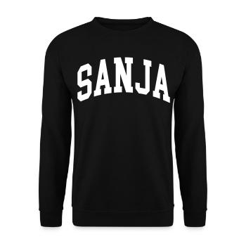 Anne - Unisex Sweatshirt - black - Front - Alina (178cm) & Michal (187cm)