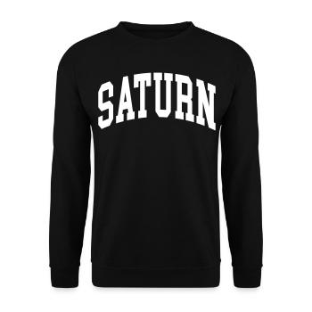 Saturn - Unisex Sweatshirt - black - Front - Alina (178cm) & Michal (187cm)