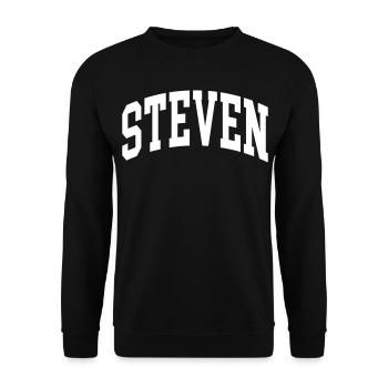 Steven - Unisex Pullover - Schwarz - Vorne - Alina (178cm) & Michal (187cm)