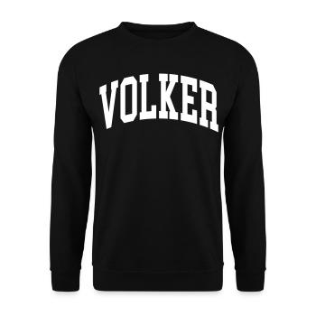 Volker - Unisex Pullover - Schwarz - Vorne - Alina (178cm) & Michal (187cm)