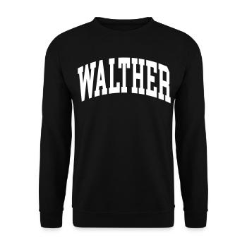 Walther - Sweat-shirt Unisexe - noir - Devant - Alina (178cm) & Michal (187cm)