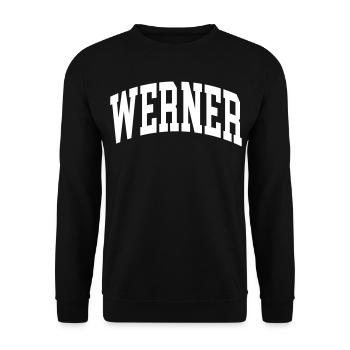 Werner - Unisex Pullover - Schwarz - Vorne - Alina (178cm) & Michal (187cm)