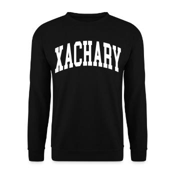 Xachaire - Sweat-shirt Unisexe - noir - Devant - Alina (178cm) & Michal (187cm)