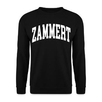 Zammert - Sweat-shirt Unisexe - noir - Devant - Alina (178cm) & Michal (187cm)