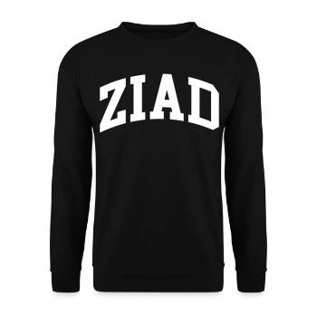 Ziad - Sweat-shirt Unisexe - noir - Devant - Alina (178cm) & Michal (187cm)