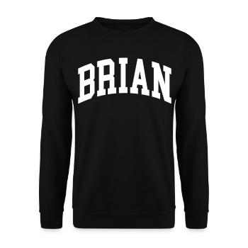Brian - Sweat-shirt Unisexe - noir - Devant - Alina (178cm) & Michal (187cm)