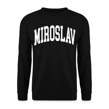 Miroslav - Sweat-shirt Unisexe - noir - Devant - Alina (178cm) & Michal (187cm)