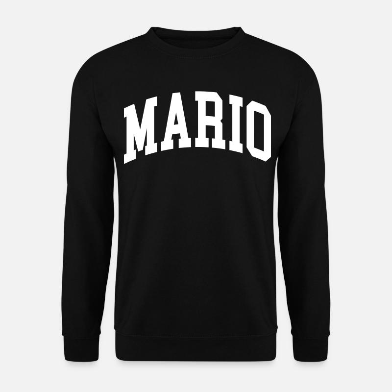 Mario - Unisex Pullover - Schwarz