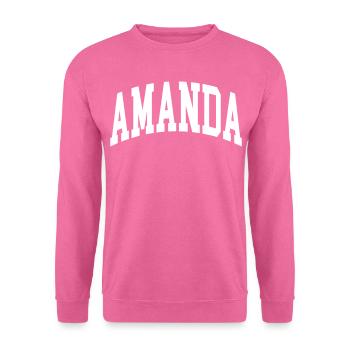 Amanda - Sweat-shirt Unisexe - rose - Devant