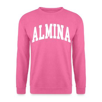 Almina - Sweat-shirt Unisexe - rose - Devant