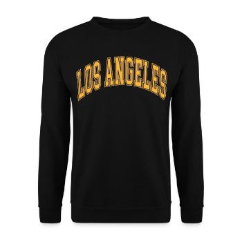Los Angeles - Unisex Pullover - Schwarz - Vorne - Alina (178cm) & Michal (187cm)