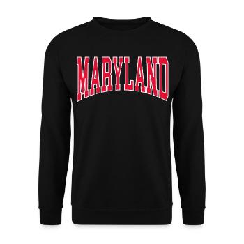 Maryland - Unisex Sweatshirt - black - Front - Alina (178cm) & Michal (187cm)