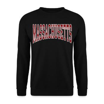 Massachusetts - Unisex Pullover - Schwarz - Vorne - Alina (178cm) & Michal (187cm)