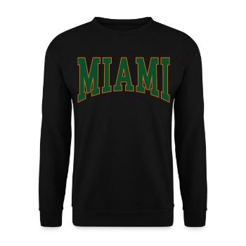 Miami - Unisex Sweatshirt - black - Front - Alina (178cm) & Michal (187cm)