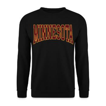 Minnesota - Sweat-shirt Unisexe - noir - Devant - Alina (178cm) & Michal (187cm)