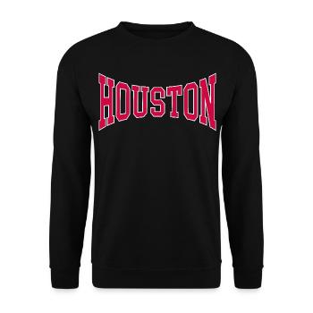 Houston - Unisex Pullover - Schwarz - Vorne - Alina (178cm) & Michal (187cm)