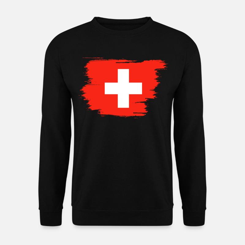 Suisse Drapeau - Sweat-shirt Unisexe - noir