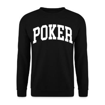 Poker - Unisex Pullover - Schwarz - Vorne - Alina (178cm) & Michal (187cm)