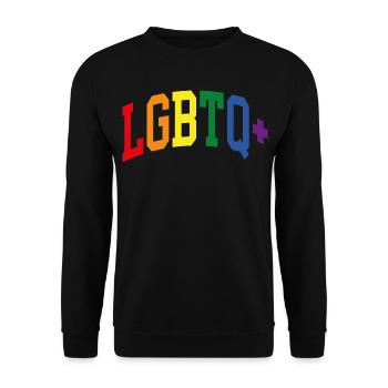 LGBTQ+ - Unisex Pullover - Schwarz - Vorne - Alina (178cm) & Michal (187cm)