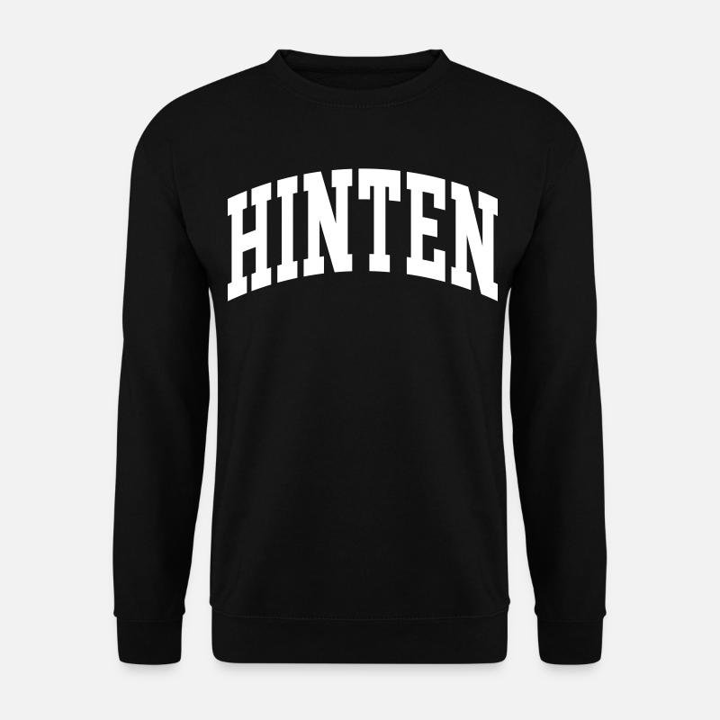 Hinten - Unisex Pullover - Schwarz