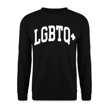LGBTQ+ - Unisex Pullover - Schwarz - Vorne - Alina (178cm) & Michal (187cm)
