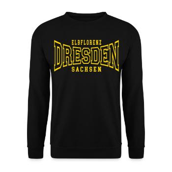 Dresden - Unisex Sweatshirt - black - Front - Alina (178cm) & Michal (187cm)