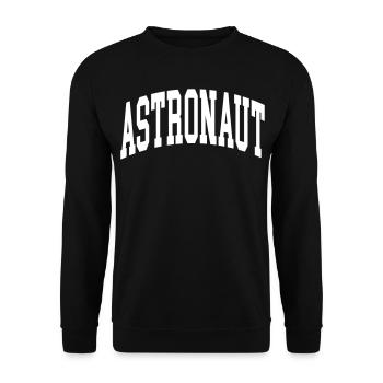 Astronaut - Unisex Pullover - Schwarz - Vorne - Alina (178cm) & Michal (187cm)