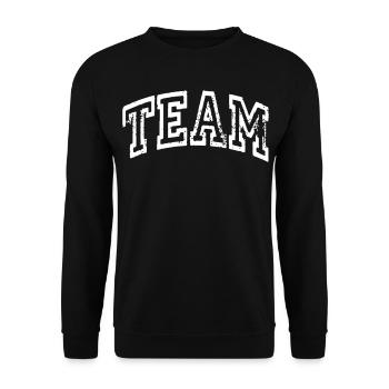 Team - Unisex Pullover - Schwarz - Vorne - Alina (178cm) & Michal (187cm)