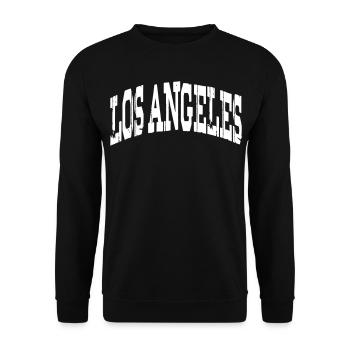 Los Angeles - Unisex Sweatshirt - black - Front - Alina (178cm) & Michal (187cm)