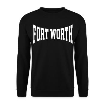 Fort Worth - Unisex Pullover - Schwarz - Vorne - Alina (178cm) & Michal (187cm)