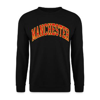 Manchester - Unisex Pullover - Schwarz - Vorne - Alina (178cm) & Michal (187cm)
