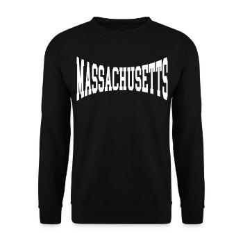 Massachusetts - Unisex Pullover - Schwarz - Vorne - Alina (178cm) & Michal (187cm)