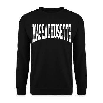 Massachusetts - Unisex Pullover - Schwarz - Vorne - Alina (178cm) & Michal (187cm)