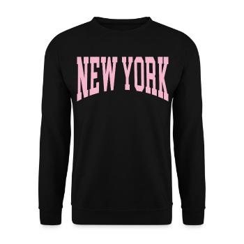New York - Sweat-shirt Unisexe - noir - Devant - Alina (178cm) & Michal (187cm)