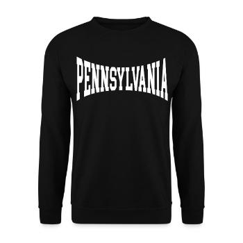 Pennsylvania - Unisex Sweatshirt - black - Front - Alina (178cm) & Michal (187cm)