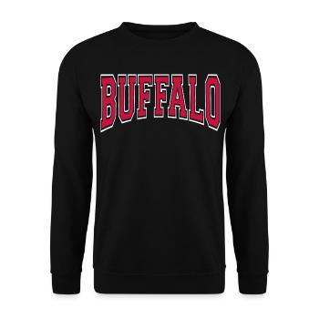 Buffalo - Unisex Pullover - Schwarz - Vorne - Alina (178cm) & Michal (187cm)