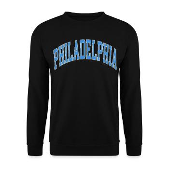Philadelphia - Unisex Pullover - Schwarz - Vorne - Alina (178cm) & Michal (187cm)