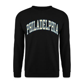 Philadelphia - Unisex Pullover - Schwarz - Vorne - Alina (178cm) & Michal (187cm)