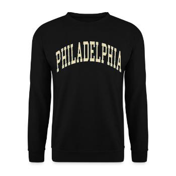 Philadelphia - Unisex Pullover - Schwarz - Vorne - Alina (178cm) & Michal (187cm)