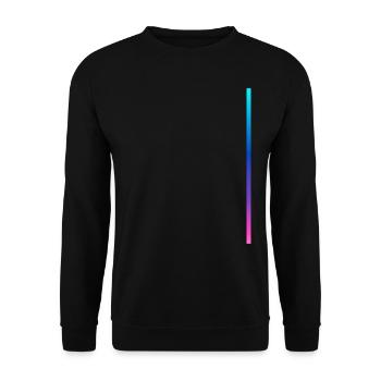 Colors Stripe Design - Unisex Sweatshirt - black - Front - Alina (178cm) & Michal (187cm)
