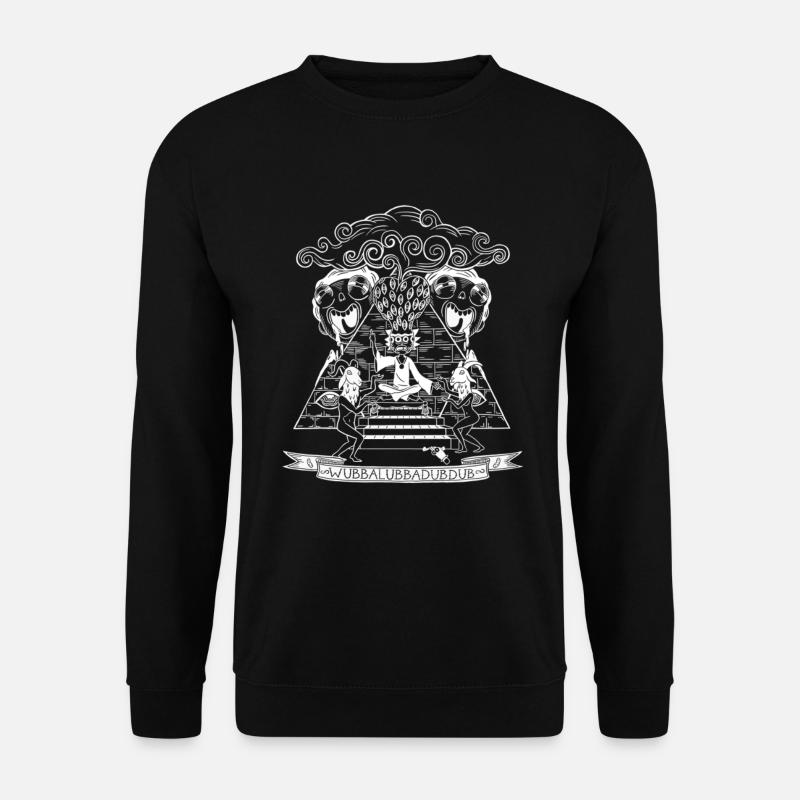 Rick And Morty Wubba Lubba Dub Dub Pyramide - Unisex Pullover - Schwarz