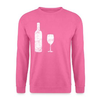 Wein - Unisex Pullover - Pink - Vorne
