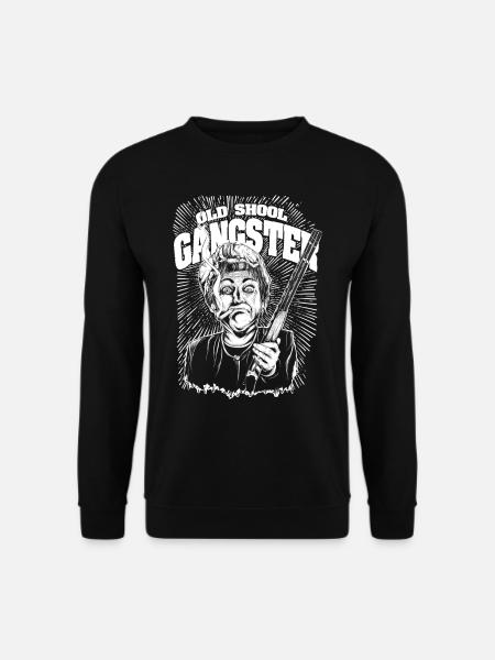 Old Shool Gangster w - Unisex Sweatshirt - black